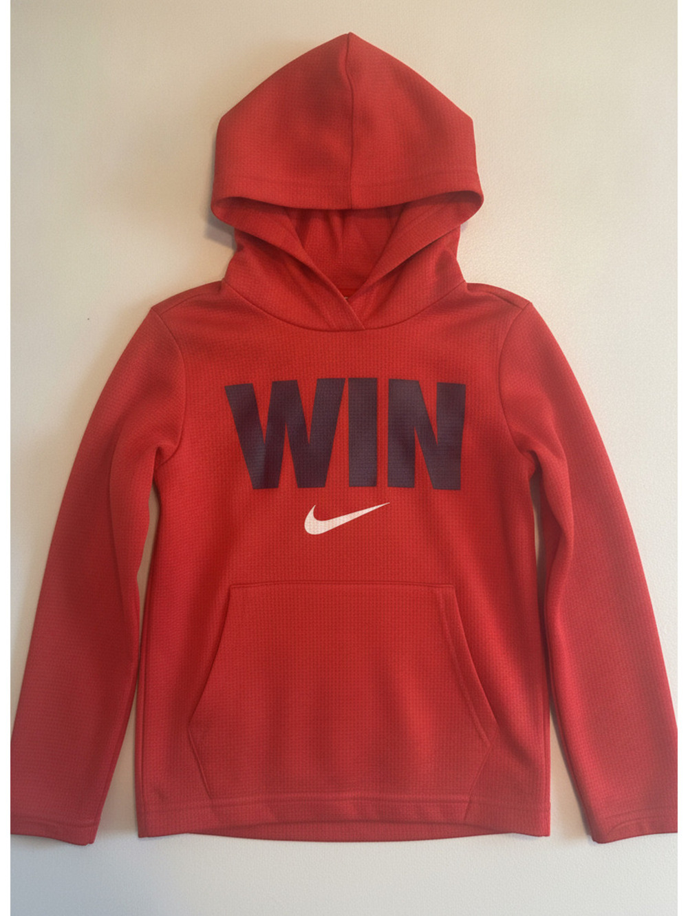 Nike Kid's Red Hoody long sleeve shirt